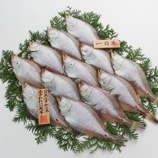 島根 岡富商店 「一日漁」かれい一夜干 エテかれい10〜16枚(計1200g) 【NN】　商品画像1