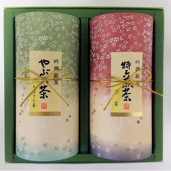 島根 森山園 銘茶セット(特上煎茶華宝140g・やぶきた茶140g)【NN】　商品画像1