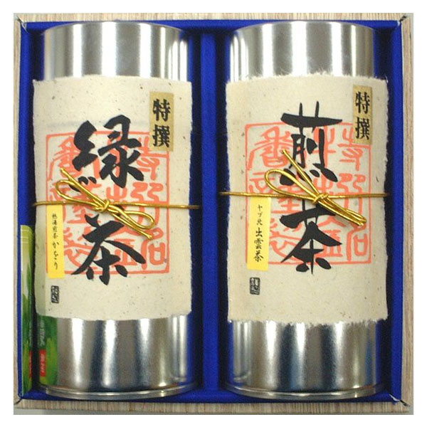 島根 森山園 銘茶セット(熱湯煎茶かをり120g・やぶ北出雲茶120g)【NN】　商品画像1