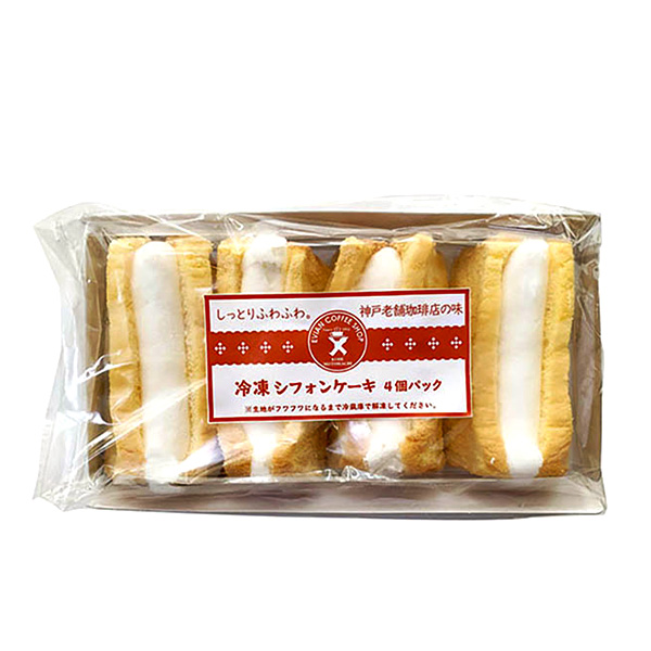 ZIPANGU-8 冷凍シフォンケーキ(パック) 4個入【＠FROZEN】　商品画像1
