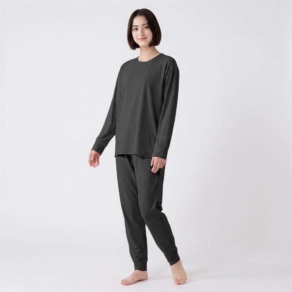 トップバリュ EXセリアント ウェア ルームウエア上下セット(ルーム長袖Tシャツ＆ルームロングパンツ)チャコールグレー / Lサイズ【限定10点】【敬老の日・ソーシャル対応可】　商品画像1
