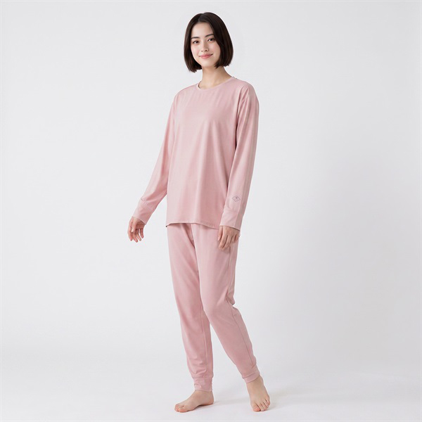 トップバリュ EXセリアント ウェア ルームウエア上下セット(ルーム長袖Tシャツ＆ルームロングパンツ)ウスアカ / Mサイズ【限定10点】【敬老の日・ソーシャル対応可】　商品画像1