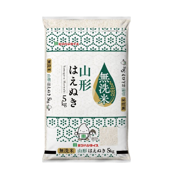 【令和8年度産】【無洗米】ミツハシ 山形県産はえぬき 5kg【お届け期間:10月15日〜12月7日】【KN】　商品画像1