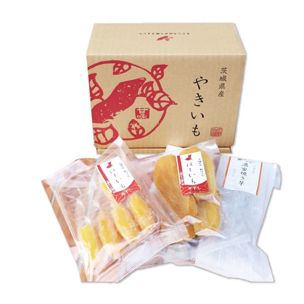 茨城県産 那珂郡東海村地区 冷やし濃密焼き芋・干し芋セット 紅はるか濃密冷やし焼き芋500g、丸干し、平干し各200g【お届け期間:9月21日〜2月28日】【KN】　商品画像1