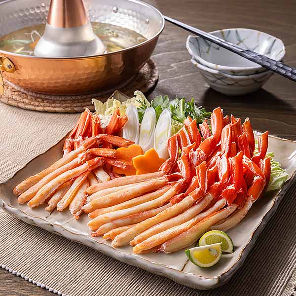 北海道産 ボイル紅ずわいがに脚ポーション 500g×1p【お届け期間：12月26日〜12月30日】【年末年始ごちそう特集】　商品画像1