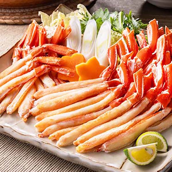 北海道産 生大ズワイガニ脚ポーション 500g×1p【お届け期間：12月26日〜12月30日】【年末年始ごちそう特集】　商品画像1