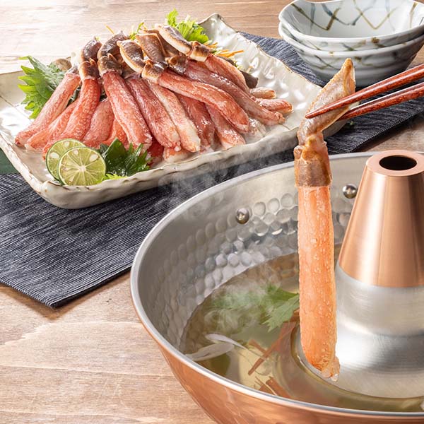 北海道産 生大ズワイガニ脚ポーション 500g×1p【お届け期間：11月1日〜11月10日】【従業員感謝WEEK】　商品画像1