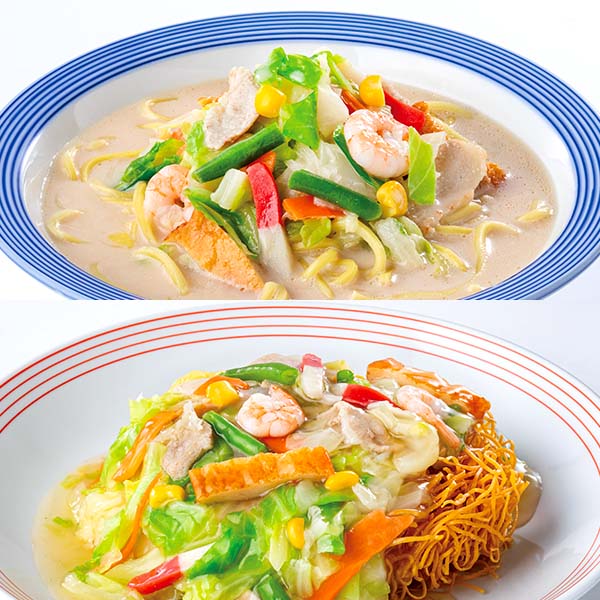 リンガーハットちゃんぽん・皿うどんセット各4食 計8食(L8351)【従業員感謝WEEK】【サクワ】 商品画像1
