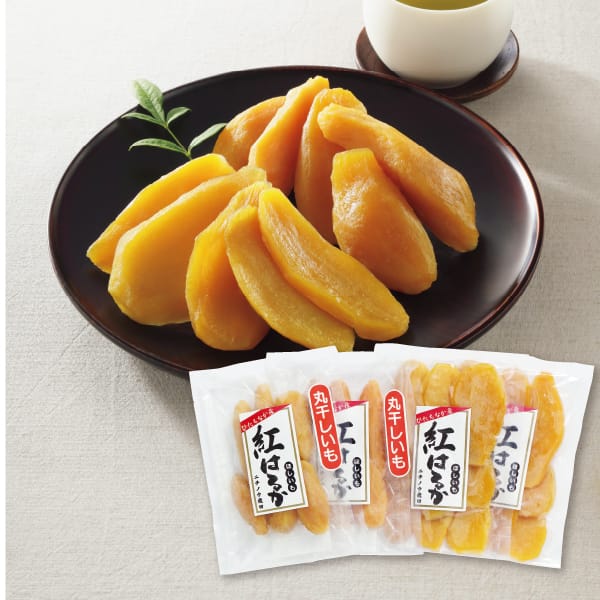 茨城県産 ひたちなか市地区 ニチノウ飛田 紅はるかほしいも(丸干し&平切り)セット 平切り200g2袋入、丸干し200g2袋入【お届け期間:11月11日〜2月28日】【KN】 商品画像1