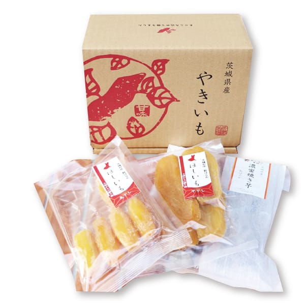 茨城県産 那珂郡東海村地区 冷やし濃密焼き芋・干し芋セット 紅はるか濃蜜冷やし焼き芋500g、丸干し、平干し各200g【お届け期間:11月11日〜2月28日】【KN】 商品画像1