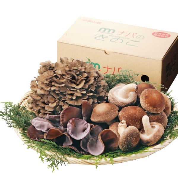 群馬県産・埼玉県産 妙義ナバファーム きのこ詰め合わせセット(菌床生しいたけ・舞茸・きくらげ) 1箱【お届け期間:11月20日〜1月8日】【KN】 商品画像1