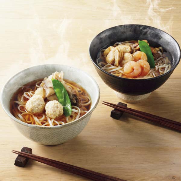 無限堂 レンジ調理 比内地鶏・海鮮煮稲庭うどん【冬の贈りもの・お歳暮】[KBI-DI]　商品画像1