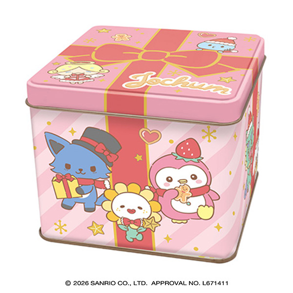 ハート JOCHUMプレゼントBOX缶 (クッキー70g)【イオンのクリスマス】　商品画像1