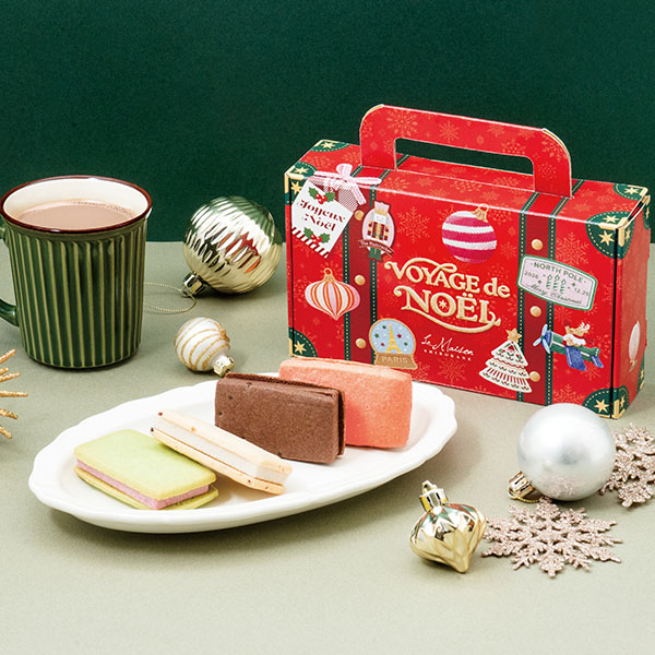 ラ・メゾン白金 ノエルトランクBOX (菓子4個入)【イオンのクリスマス】　商品画像1