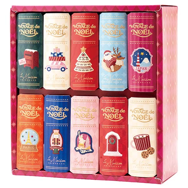 ラ・メゾン白金 ボヤージュ・ド ・ノエル(10BOX)  (菓子16個入)【イオンのクリスマス】　商品画像1