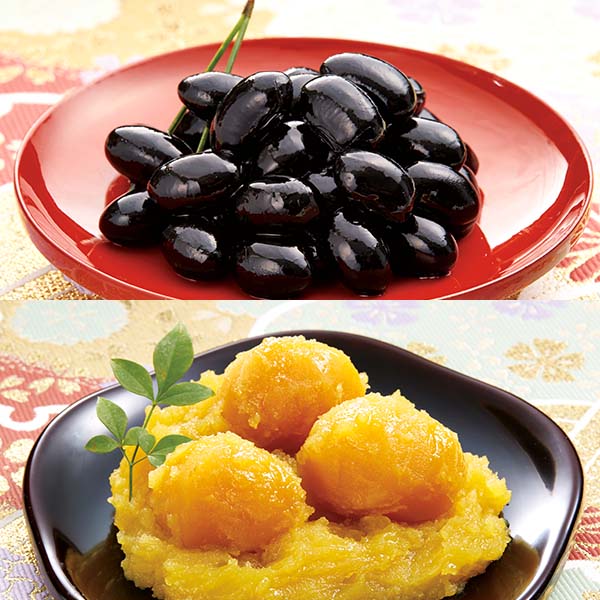 三味洪庵 国内産丹波黒豆2L・栗きんとんセット 200g×2種【お届け期間：12月26日〜12月30日】(L8370)【年末年始ごちそう特集】【サクワ】　商品画像1