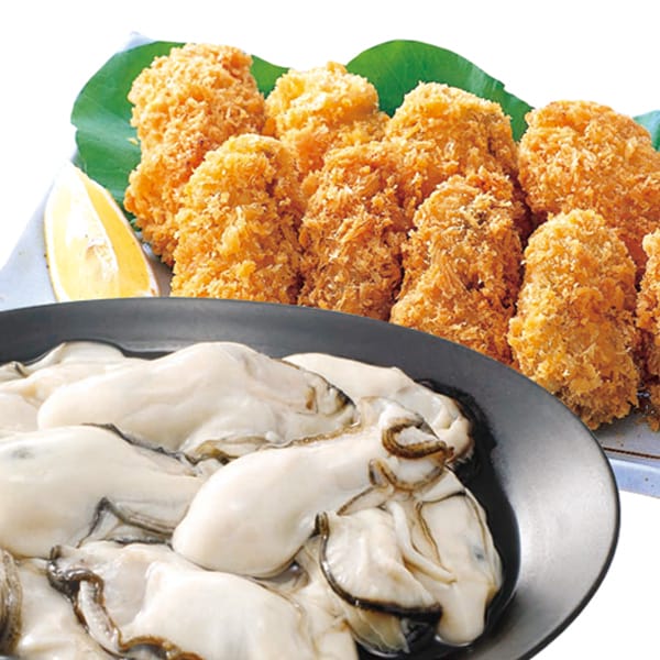 広島 クニヒロ かき屋さんの冷凍かき・カキフライセット 冷凍かき1kg、かきフライ500g(20粒)【お届け期間:11月11日〜1月10日】【旬鮮便】【NN】 商品画像1
