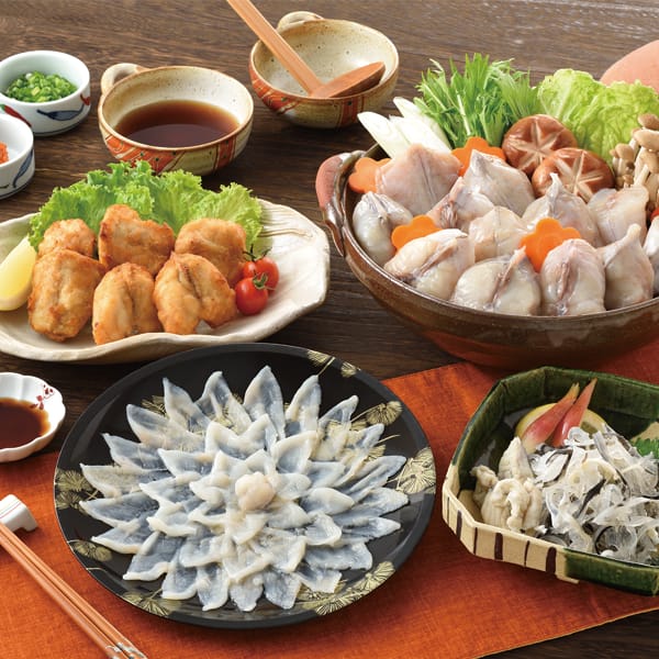 山口 ヤマモ水産 国産ふぐ料理満喫セット(2人前)【お届け期間:11月11日〜1月10日】【旬鮮便】【NN】 商品画像1