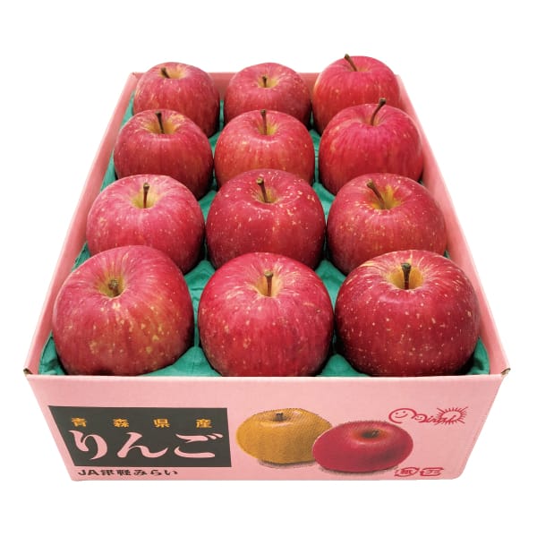 青森県産 JA津軽みらい 横浜三ツ星りんごA 3kg(9玉〜12玉)【お届け期間:12月5日〜12月28日】【MK】　商品画像1