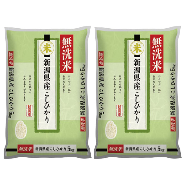 神明 【新米】【令和8年産】【無洗米】新潟県産こしひかり 10kg(5kg×2袋)【お買い得セール10月】 商品画像1