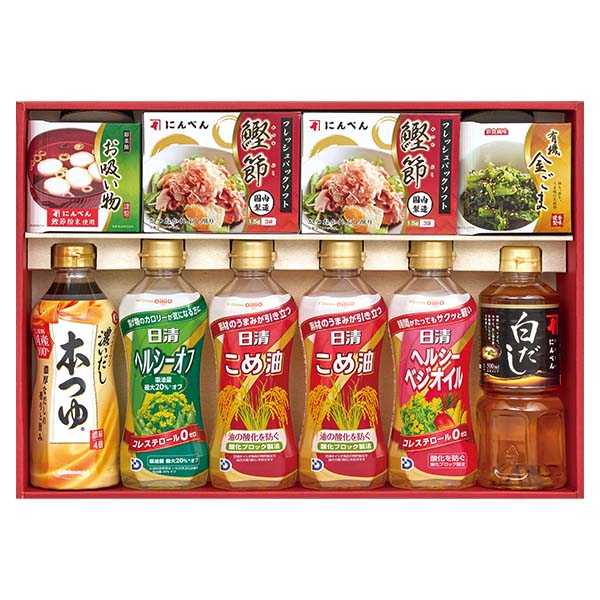 にんべん&日清オイルバラエティギフト【ブラックフライデー】 商品画像1