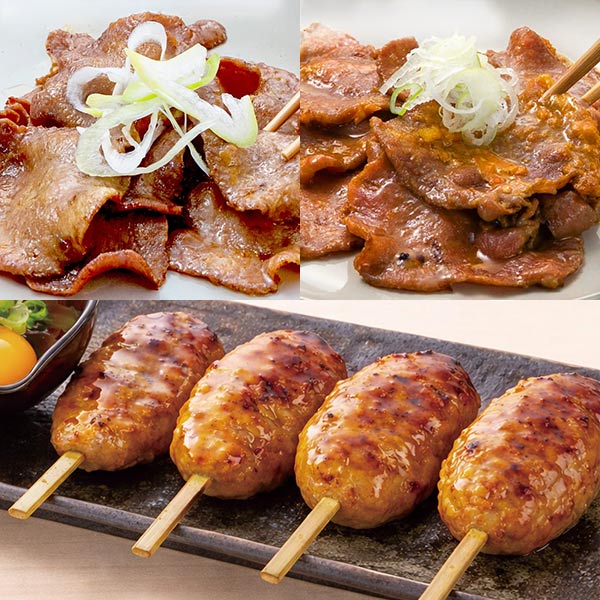 伊達の牛たん本舗 牛たん食べくらべセット (うす切り牛たん塩仕込み・味噌仕込み各85g、牛たん入りつくね160g)[NSMGT-4]【ブラックフライデー】　商品画像1