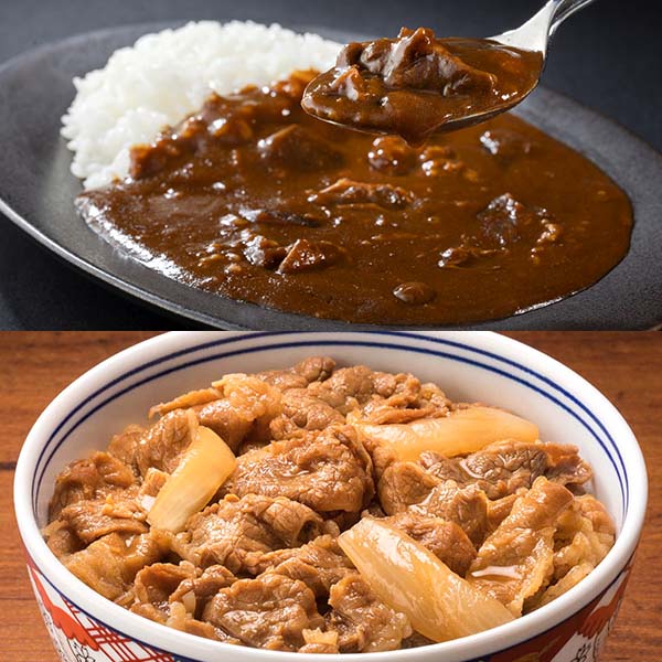 吉野家 レトルト黒カレー10食セット+牛丼の具3食付(L8398)【ブラックフライデー】【サクワ】 商品画像1