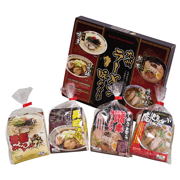 九州ラーメン味めぐり4食[KK-10]【ブラックフライデー】　商品画像1