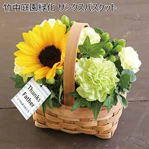 竹中庭園緑化 サンクスバスケット 【父の日】