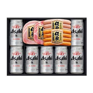 アサヒスーパードライ＆国産豚肉使用「伝承」セット【夏の贈りもの・お中元】[AB-40]