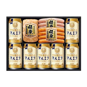 アサヒ生ビール＆国産豚肉使用「伝承」セット【夏の贈りもの・お中元】[AP-50]