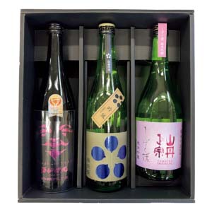 日本酒類販売 愛媛県純米吟醸 飲みくらべセット 720ml×3【冬の贈りもの・お歳暮】