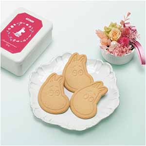 ムーミン クッキー缶とプリザーブドフラワー【母の日】