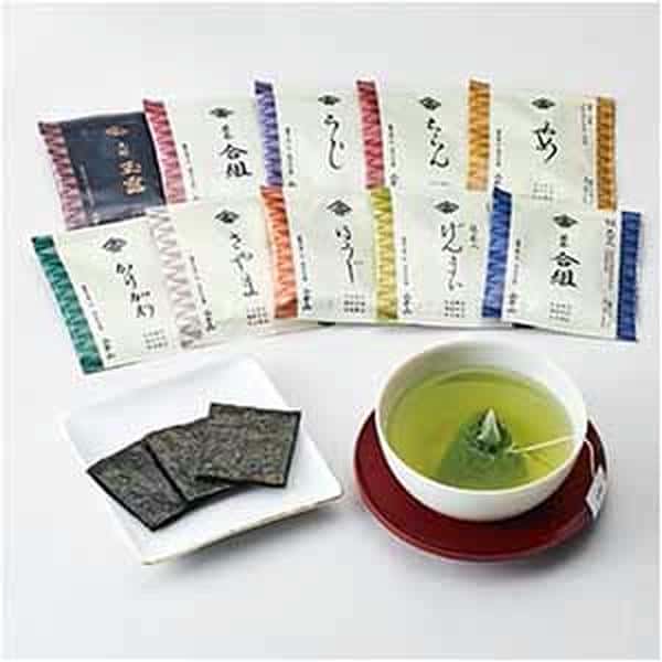 山本山 のりせんべい・産地別ティーバッグ詰合せ【父の日】