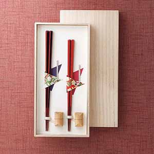 兵左衛門 六角箸夫婦箸セット [104504]【母の日】