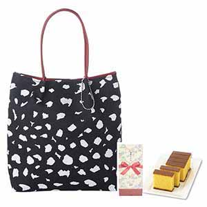 尾州織つまみ手提げ＆長崎カステラ [PAN-01]【母の日】