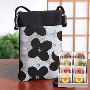 スマホポシェット黒＆ガトープルポ [PAN-06]【母の日】