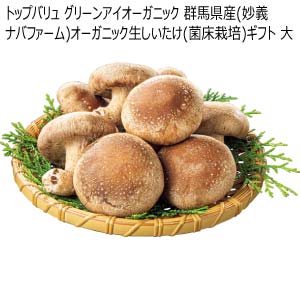 トップバリュ グリーンアイオーガニック 群馬県産(妙義ナバファーム)オーガニック生しいたけ(菌床栽培)ギフト 大(お届け期間：11/11〜12/21)【冬の贈りもの・お歳暮】