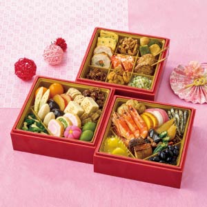 味遊心 親子三代おせち 和洋三段重【4〜5人前・60品目】【イオン