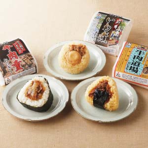 時空食堂 松川弁当店の牛肉駅弁おにぎり詰合せ【冬の贈りもの・お歳暮】[YM6-TB]