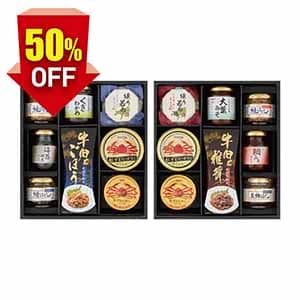 かに缶＆酒悦＆佃煮バラエティ詰合せ【夏の贈りもの・お中元】[CAN-100AW]