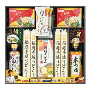 キッコーマン濃いだし本つゆ＆稲庭うどんバラエティギフト【冬の贈りもの・お歳暮】[MIU-60]