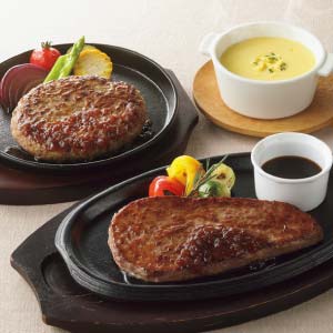 あさくま あさくまハンバーグと学生ハンバーグとコーンポタージュ詰合せ【冬の贈りもの・お歳暮】