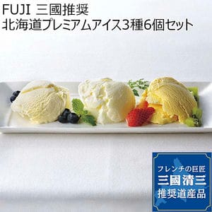 FUJI 三國推奨 北海道プレミアムアイス3種セット（6個）[MNA-R]【おいしいお取り寄せ】