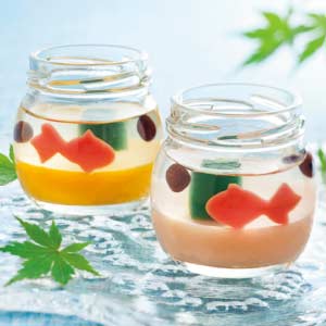 京都 養老軒 ゆらり金魚の涼風ゼリー【夏の贈りもの・お中元】[YJ-YR]
