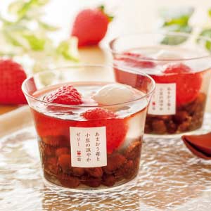 苺一会 あまおう苺と小豆の涼やかゼリー【夏の贈りもの・お中元】[YF-SB]