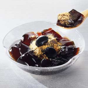 京都 萬屋琳窕 黒豆入り黒蜜わらび餅【夏の贈りもの・お中元】[YJ-RW]