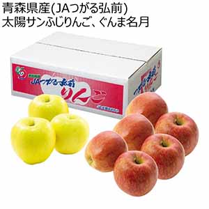 青森県産(JAつがる弘前) 太陽サンふじりんご、ぐんま名月 (お届け期間：11/25〜12/31)【冬ギフト・お歳暮】