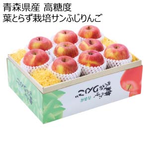 青森県産 高糖度 葉とらず栽培サンふじりんご(お届け期間：12/1〜12/28)【冬の贈りもの・お歳暮】