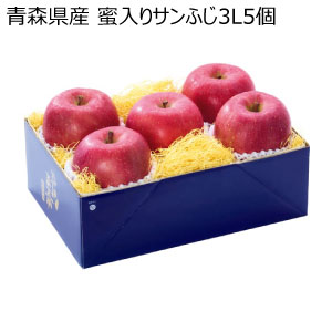 青森県産 蜜入りサンふじ3L5個(お届け期間：11/25〜12/28)【冬の贈りもの・お歳暮】